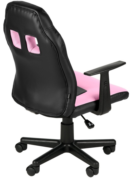 Kinderbureaustoel Fun, zwart/roze