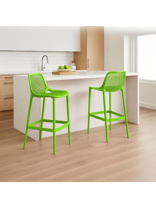 Set van 2 barkrukken Air, groen