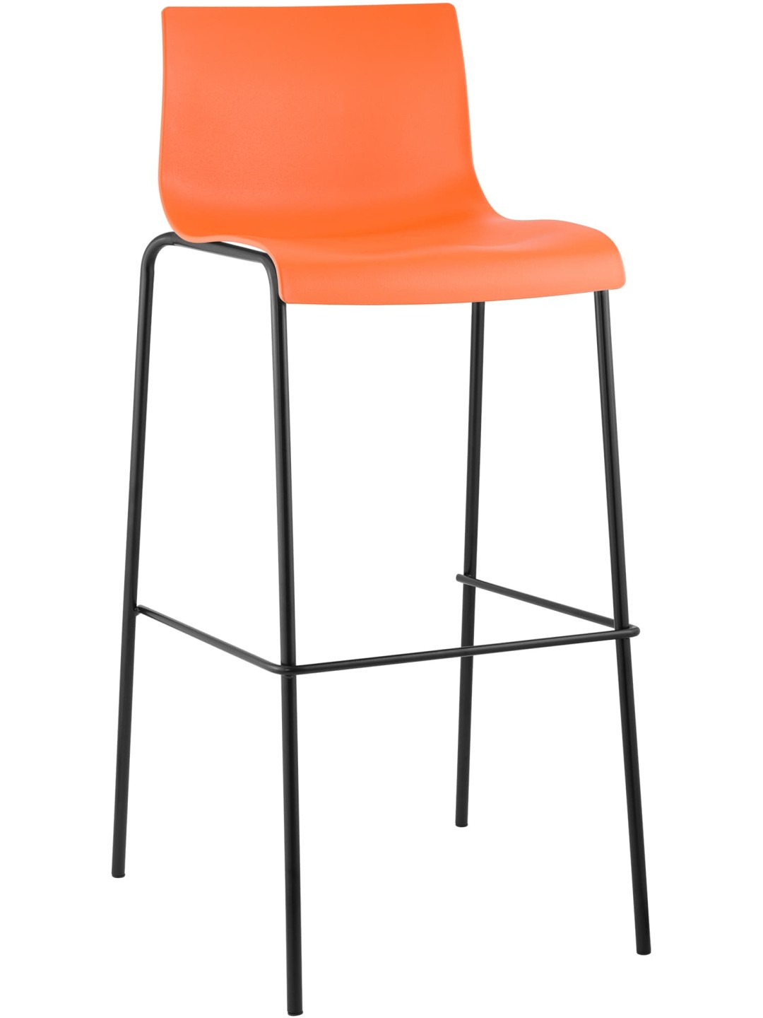 Barkruk Hoover 4-poots frame, oranje