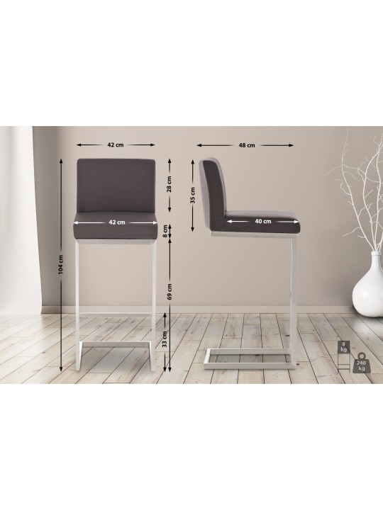 Barkruk Paros, bruin