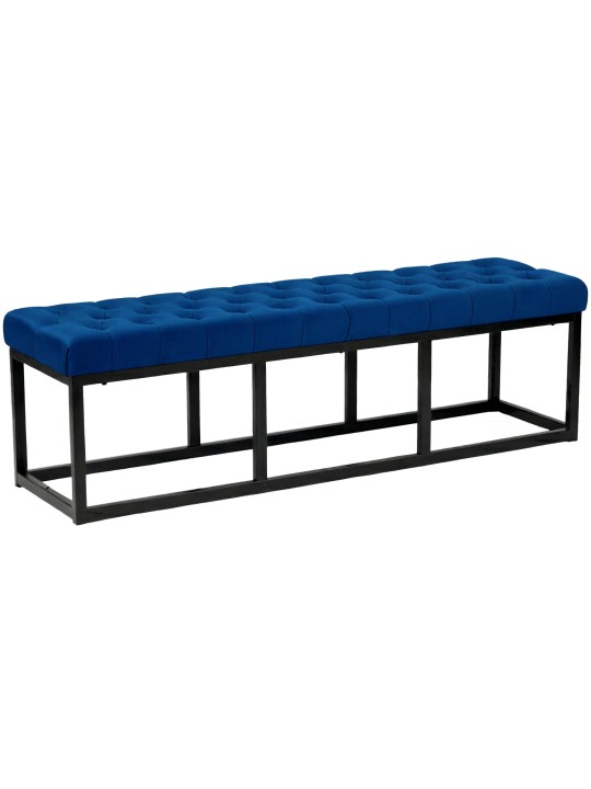 Bank Polson fluweel 150 cm, blauw Bank Polson fluweel 150 cm, blauw