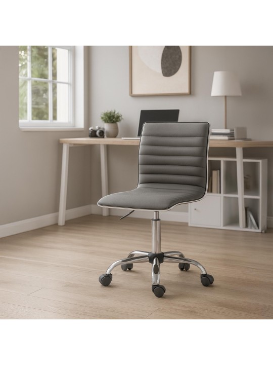 Werkkruk Alamosa kunstleer, grijs Werkkruk Alamosa kunstleer, grijs