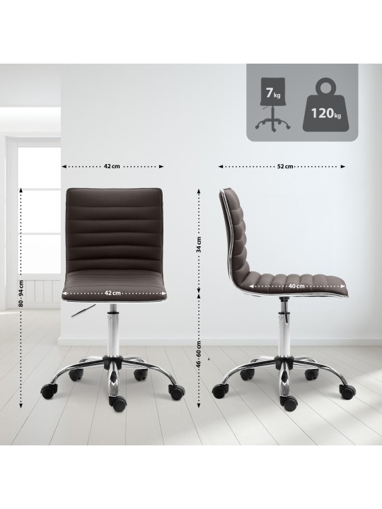 Werkkruk Alamosa kunstleer, bruin Werkkruk Alamosa kunstleer, bruin