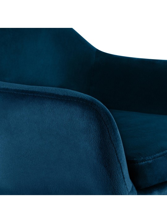 Barkruk Grant fluweel, blauw