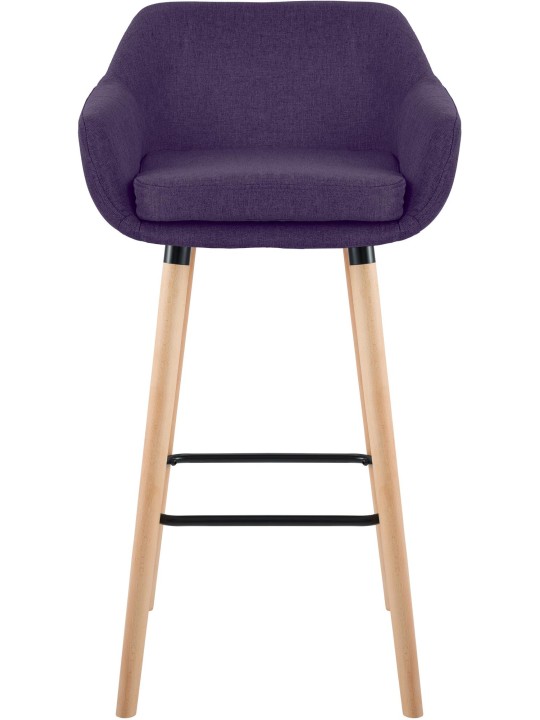 Set van 2 barkrukken Grant stof, lila Set van 2 barkrukken Grant stof, lila