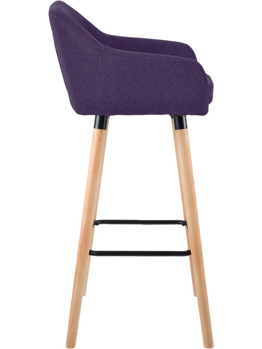 Set van 2 barkrukken Grant stof, lila Set van 2 barkrukken Grant stof, lila