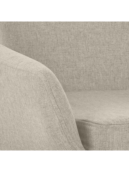 Set van 2 barkrukken Grant stof, crème