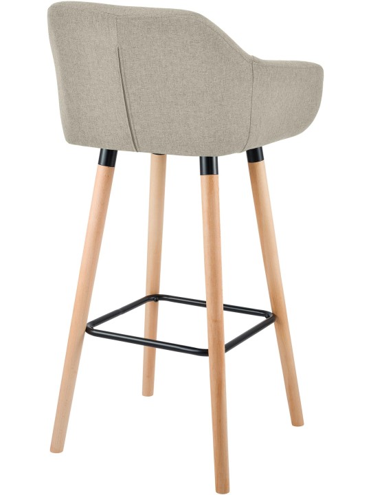 Set van 2 barkrukken Grant stof, crème