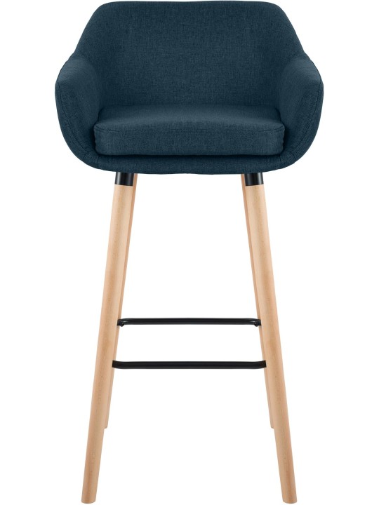 Set van 2 barkrukken Grant stof, blauw