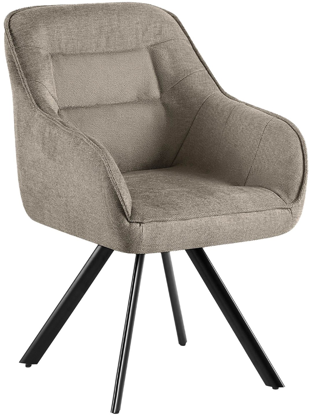 Stoel Pettuli stof, taupe