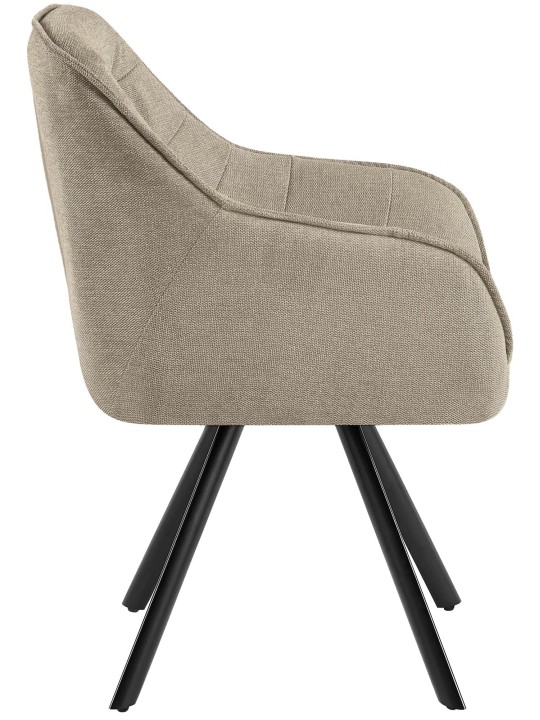 Stoel Pettuli stof, taupe Stoel Pettuli stof, taupe