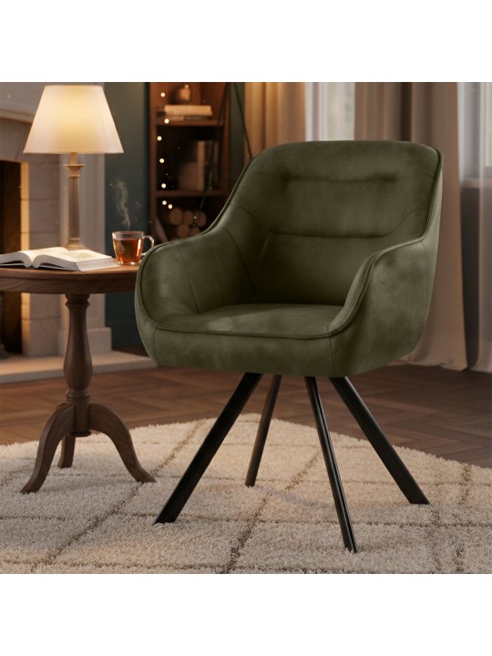 Stoel Pettuli Vintage, antiek groen Stoel Pettuli Vintage, antiek groen