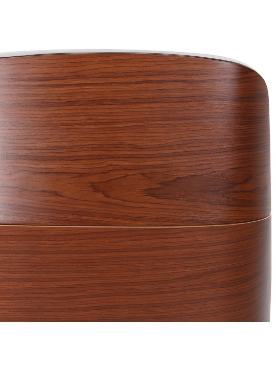 Bureaustoel Varel kunstleer, walnoot/wit