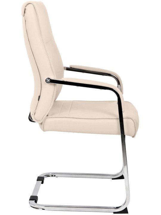 Set van 2 bezoekersstoelen Hobart, crème