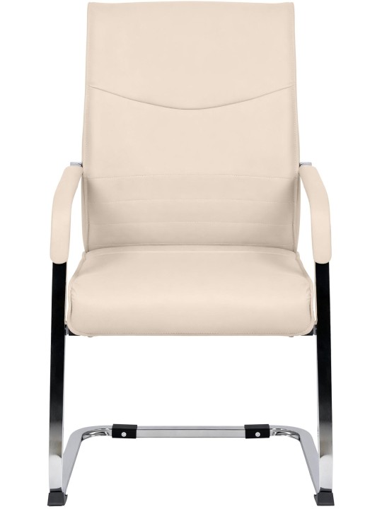 Set van 2 bezoekersstoelen Hobart, crème