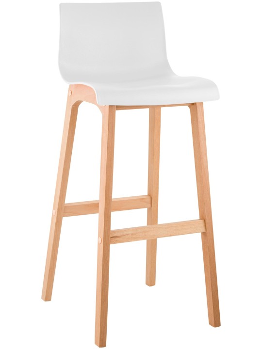 Barkruk Hoover Natura 4-poots frame, wit