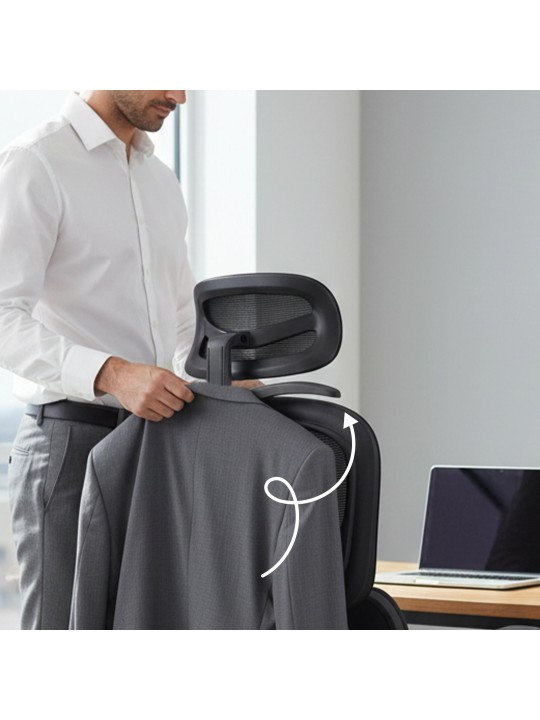 Lothenda bureaustoel, zwart