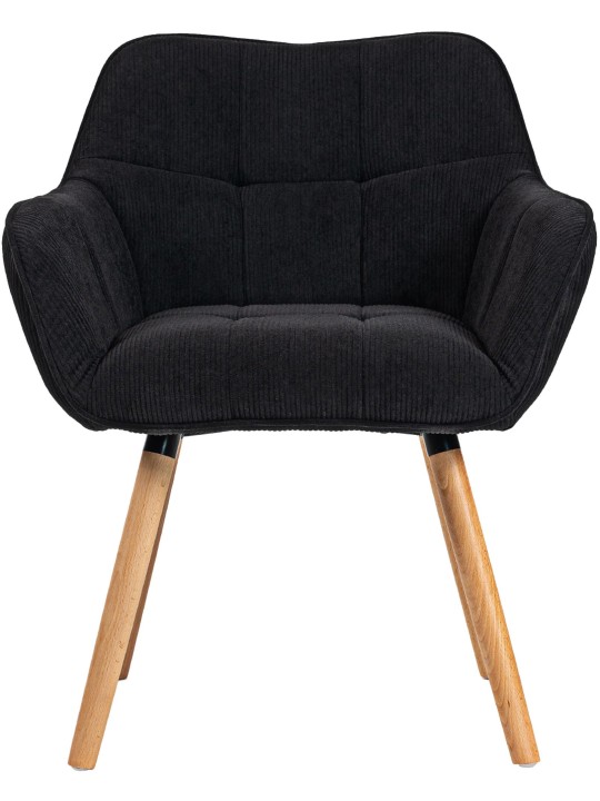 Eetkamerstoel Vienna Cord natura, zwart