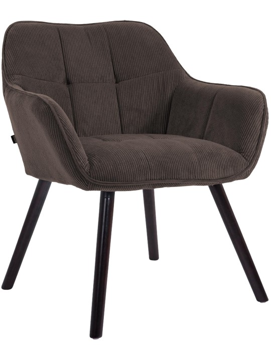 Vienna Cord eetkamerstoel, bruin