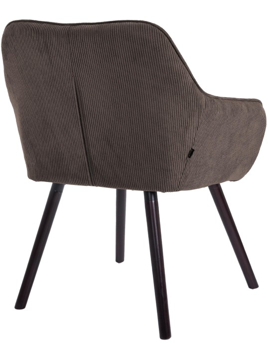 Vienna Cord eetkamerstoel, bruin