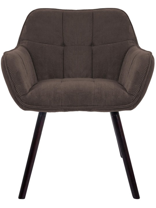 Vienna Cord eetkamerstoel, bruin