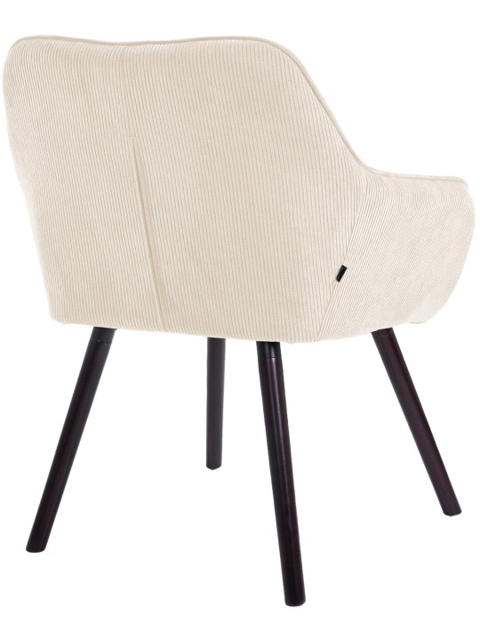 Vienna Cord eetkamerstoel, crème