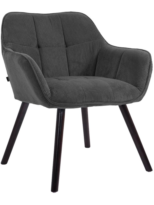 Vienna Cord eetkamerstoel, donkergrijs Vienna Cord eetkamerstoel, donkergrijs