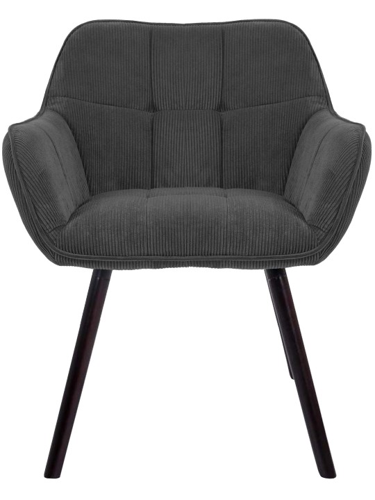 Vienna Cord eetkamerstoel, donkergrijs Vienna Cord eetkamerstoel, donkergrijs