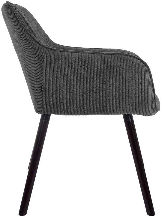 Vienna Cord eetkamerstoel, donkergrijs Vienna Cord eetkamerstoel, donkergrijs