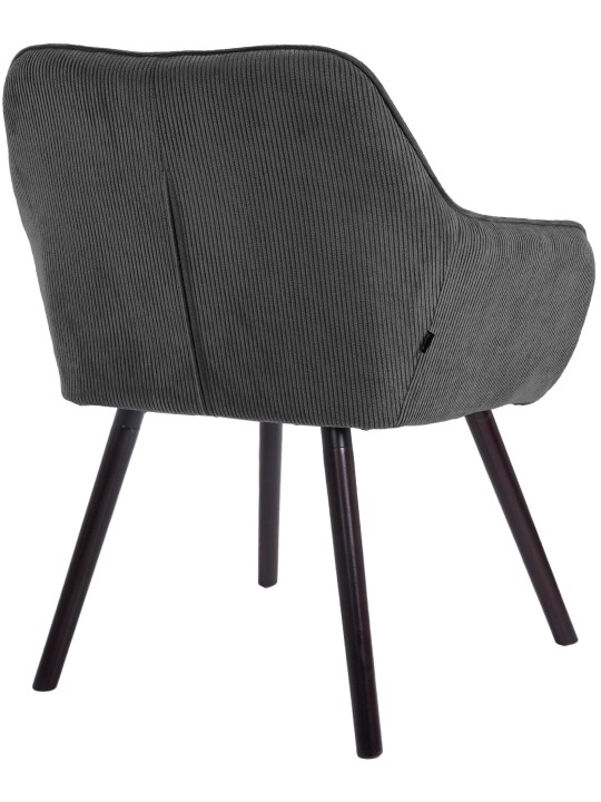 Vienna Cord eetkamerstoel, donkergrijs Vienna Cord eetkamerstoel, donkergrijs