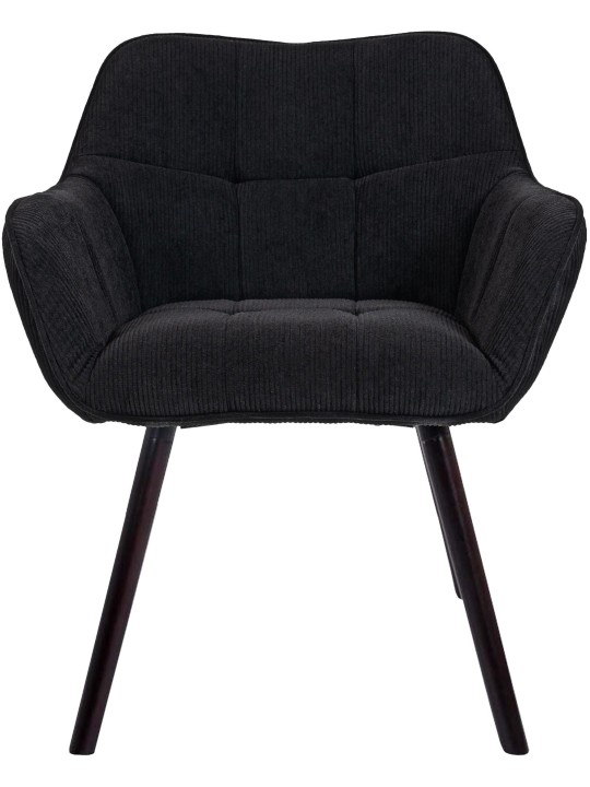 Vienna Cord eetkamerstoel, zwart