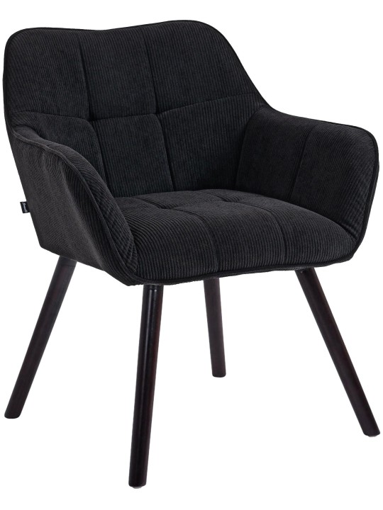 Vienna Cord eetkamerstoel, zwart