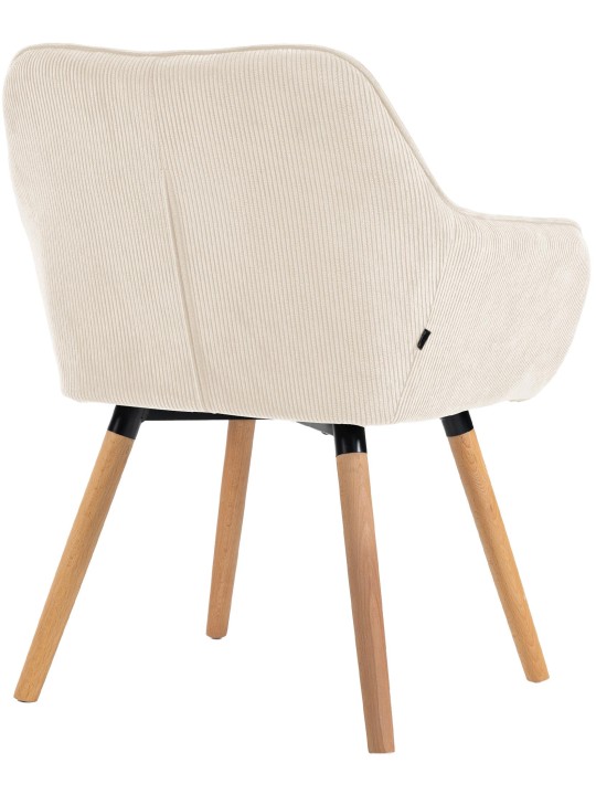 Eetkamerstoel Vienna Cord natura, crème Eetkamerstoel Vienna Cord natura, crème